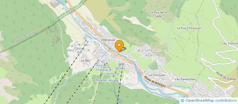 localisation de l'entreprise LOREDDY à LA SALLE-LES-ALPES