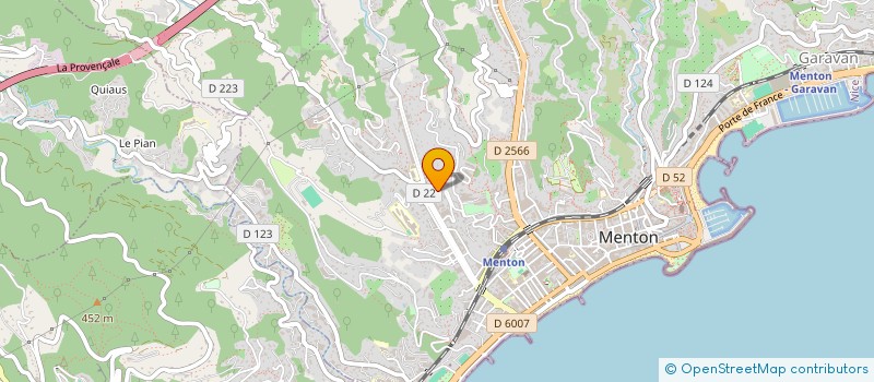 localisation de l'entreprise LOREDO à MENTON