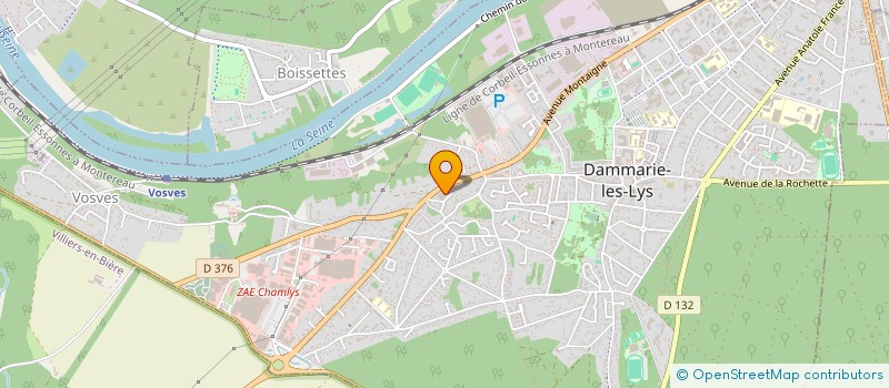 localisation de l'entreprise LOREDON & DA COSTA à DAMMARIE-LES-LYS