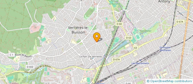 localisation de l'entreprise LOREILLE JEAN P DUCROS LIONEL à VERRIERES-LE-BUISSON