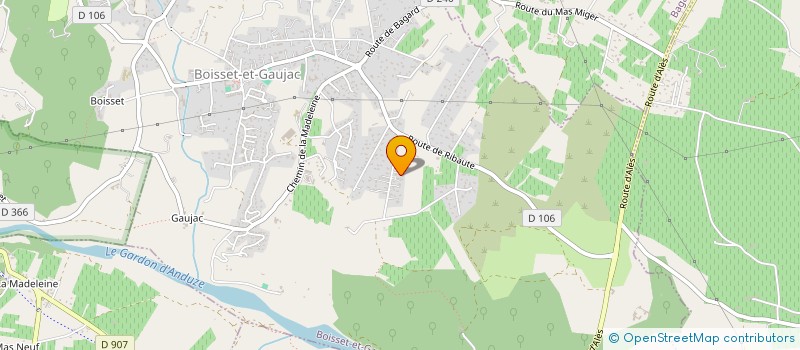 localisation de l'entreprise LOREL GESTION  BOISSET-ET-GAUJAC