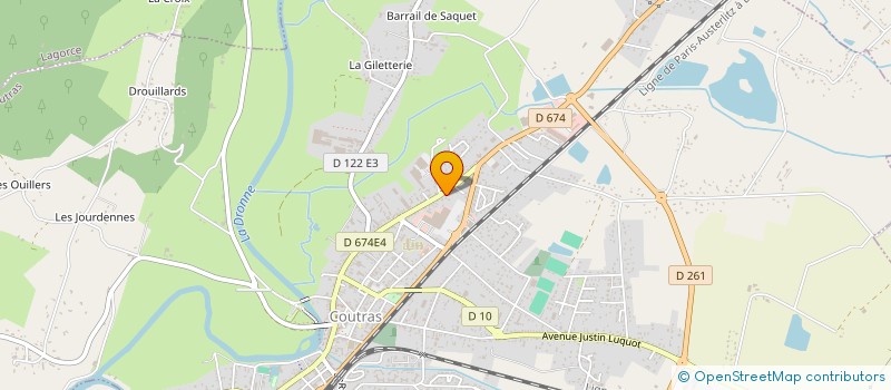 localisation de l'entreprise LORELEC  COUTRAS