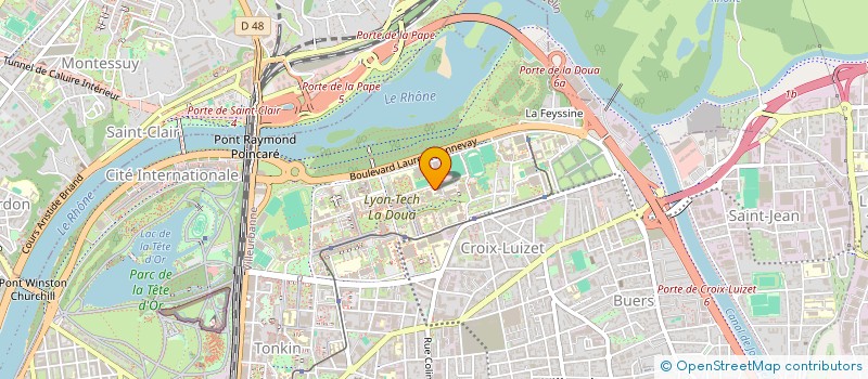 localisation de l'entreprise LORELEI  VILLEURBANNE