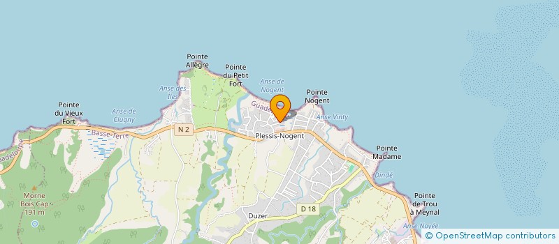 localisation de l'entreprise LORELEI  SAINTE-ROSE