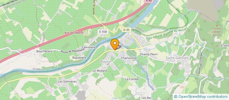 localisation de l'entreprise LORELINA  ROVON