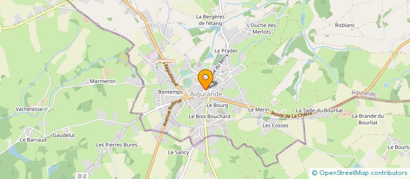 localisation de l'entreprise LORELY à AIGURANDE