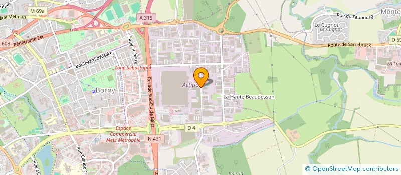localisation de l'entreprise LOREME à METZ