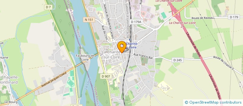 localisation de l'entreprise LOREN CONFECTION SARL à LA CHARITE-SUR-LOIRE
