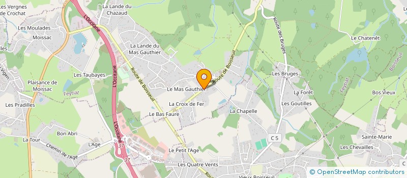 localisation de l'entreprise LORENE à FEYTIAT