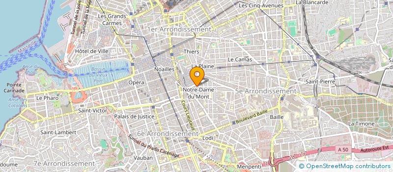 localisation de l'entreprise LORENE MILLET à MARSEILLE