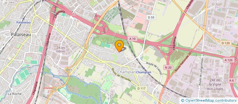 localisation de l'entreprise LORENTINE 1  CHAMPLAN