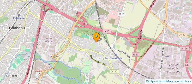 localisation de l'entreprise LORENTINE  CHAMPLAN