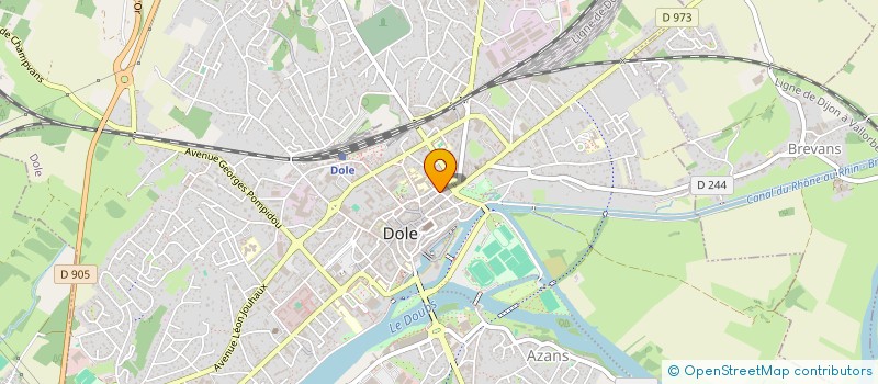 localisation de l'entreprise LORENTON à DOLE