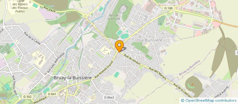 localisation de l'entreprise LORENZ à BRUAY LA BUISSIERE