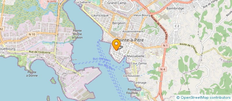 localisation de l'entreprise LORENZA BOURJAC à POINTE-A-PITRE