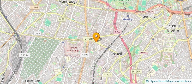 localisation de l'entreprise LORENZI à ARCUEIL