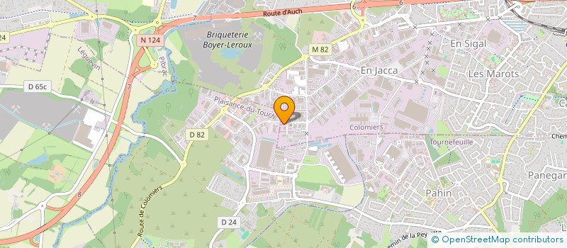 localisation de l'entreprise LORENZI METALLERIE-SERRURERIE à COLOMIERS