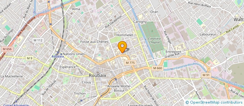 localisation de l'entreprise LORENZO  ROUBAIX