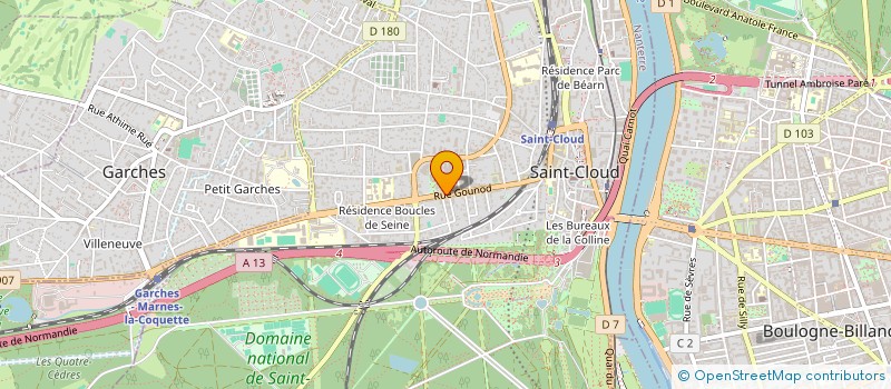 localisation de l'entreprise LORENZO à SAINT-CLOUD