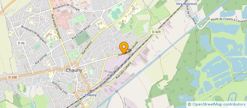 localisation de l'entreprise LORENZO AUTO à CHAUNY