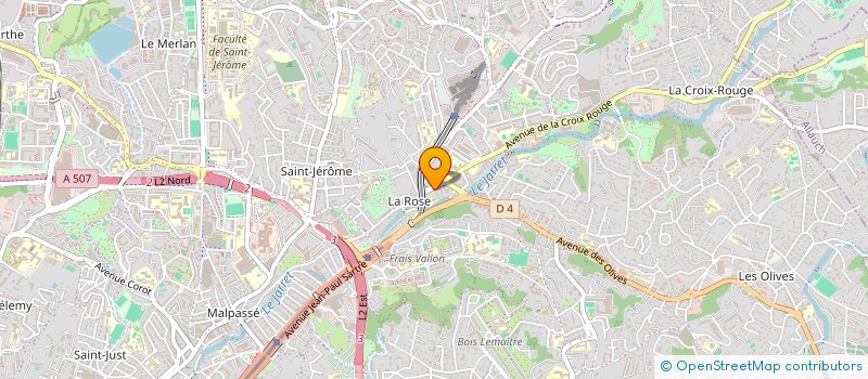 localisation de l'entreprise LORENZO STYL LA ROSE à MARSEILLE