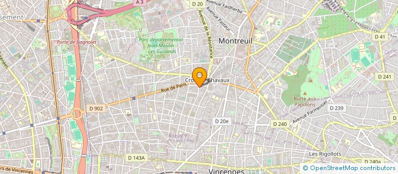 localisation de l'entreprise LORENZY à MONTREUIL