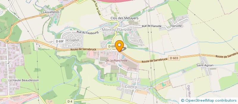 localisation de l'entreprise LOREP SA à OGY-MONTOY-FLANVILLE