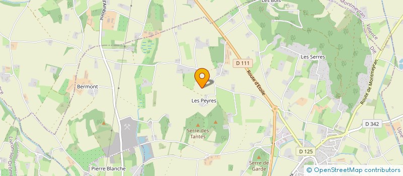 localisation de l'entreprise LORETTE  ETOILE-SUR-RHONE