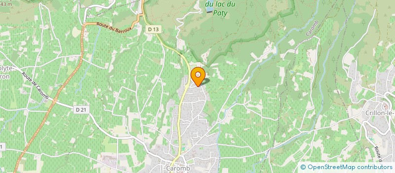 localisation de l'entreprise LORETTE  CAROMB