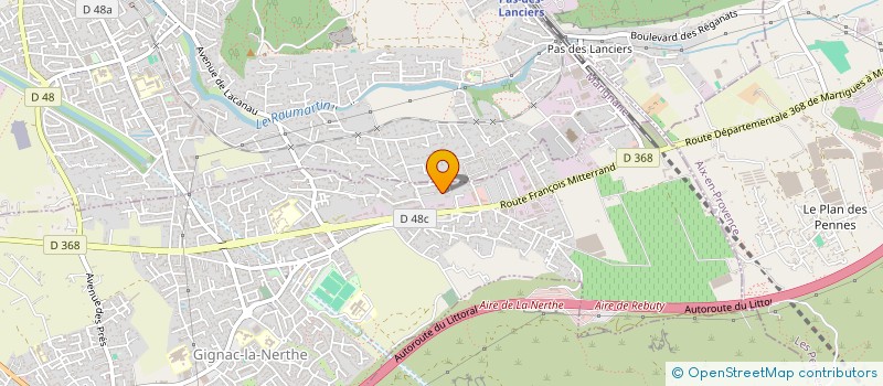 localisation de l'entreprise LOREVA à GIGNAC-LA-NERTHE
