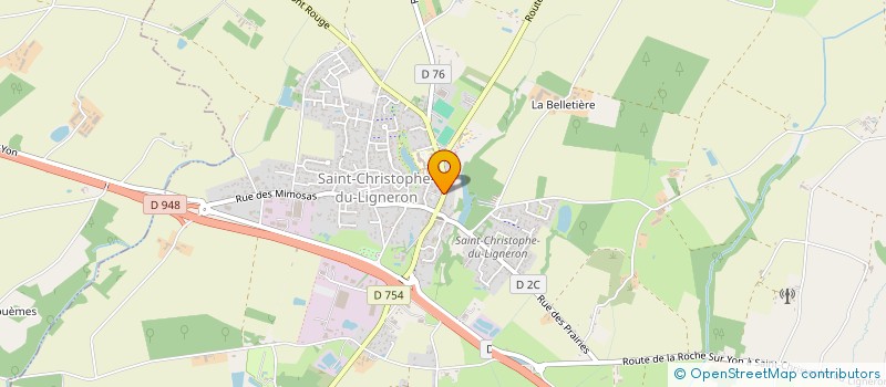 localisation de l'entreprise LOREVA  SAINT-CHRISTOPHE-DU-LIGNERON