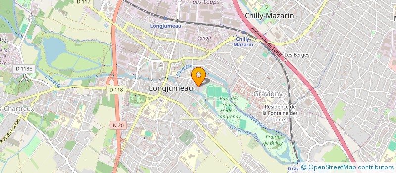 localisation de l'entreprise LOREVI à LONGJUMEAU