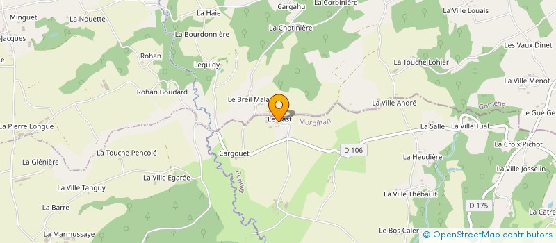 localisation de l'entreprise LORFEUVRE à MENEAC