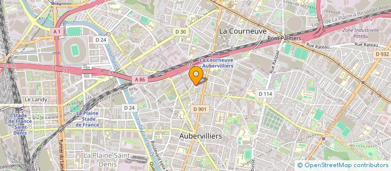 localisation de l'entreprise LORFIS à LA COURNEUVE