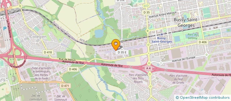 localisation de l'entreprise LORGIA  BUSSY-SAINT-GEORGES