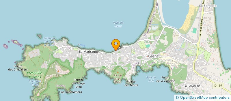 localisation de l'entreprise LORHENN INVEST à HYERES