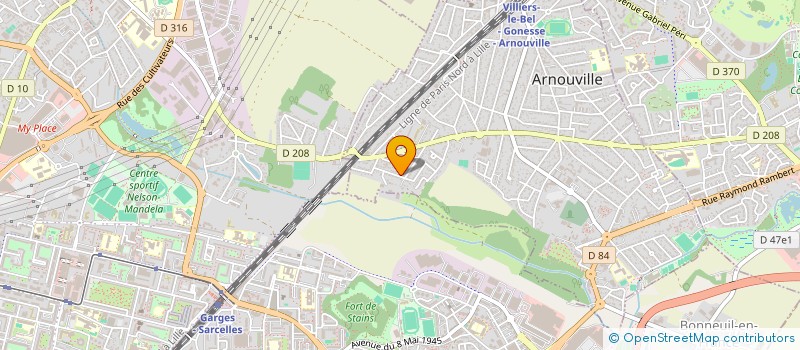 localisation de l'entreprise LORI  ARNOUVILLE