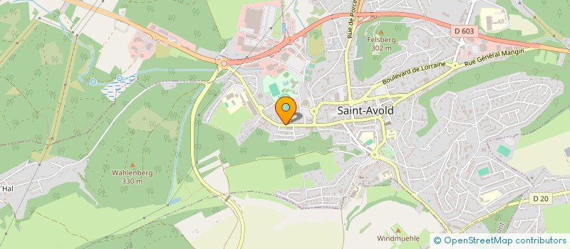 localisation de l'entreprise LORIA  SAINT-AVOLD