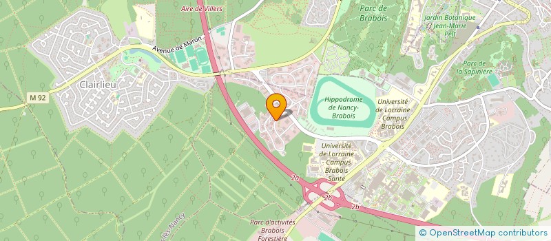 localisation de l'entreprise LORIAL à VANDŒUVRE-LES-NANCY