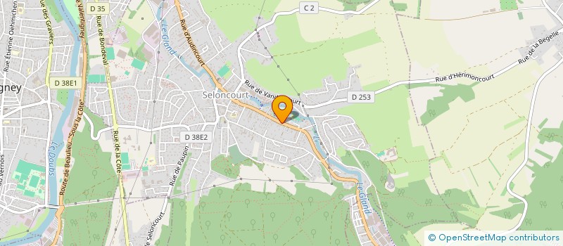 localisation de l'entreprise LORIBEL  BACCARAT