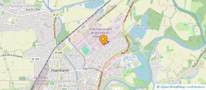 localisation de l'entreprise LORICH FLAMM  BISCHHEIM