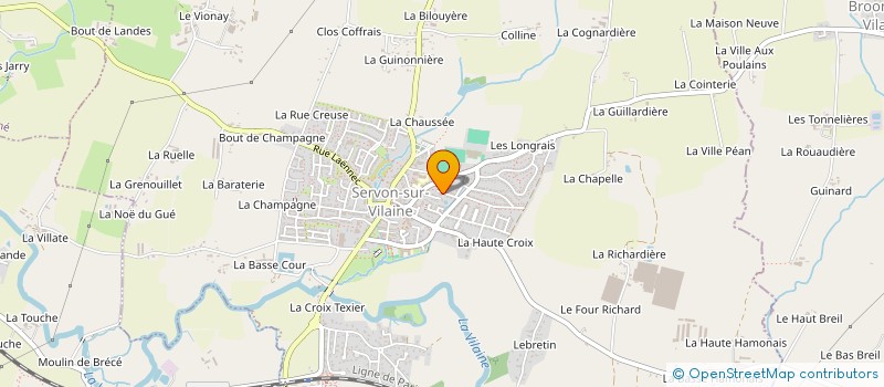 localisation de l'entreprise LORIENT AD  SERVON-SUR-VILAINE