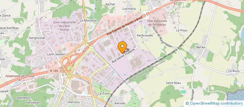 localisation de l'entreprise LORIENT AUTOMOBILES  CAUDAN