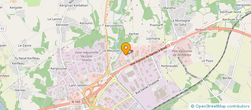 localisation de l'entreprise LORIENT BOBINAGE ALLANO  CAUDAN