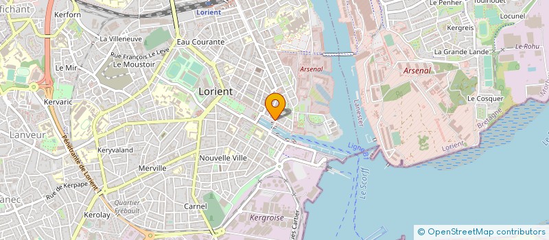 localisation de l'entreprise LORIENT COMPAGNIE DES COMMERCES  LORIENT