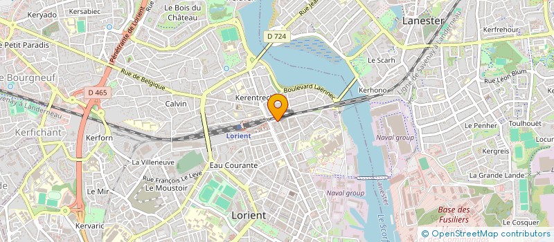 localisation de l'entreprise LORIENT EXPRESS  LORIENT