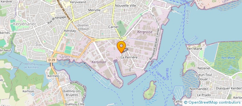 localisation de l'entreprise LORIENT MARINE à LORIENT