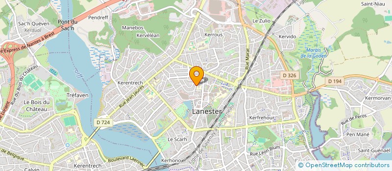 localisation de l'entreprise LORIENT MENUISERIE DEPANNAGE à LANESTER