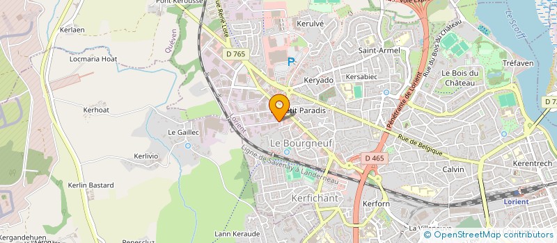 localisation de l'entreprise LORIENT PNEUS D'OCCASION  LORIENT