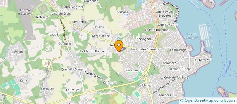 localisation de l'entreprise LORIENT SANTE  LARMOR-PLAGE